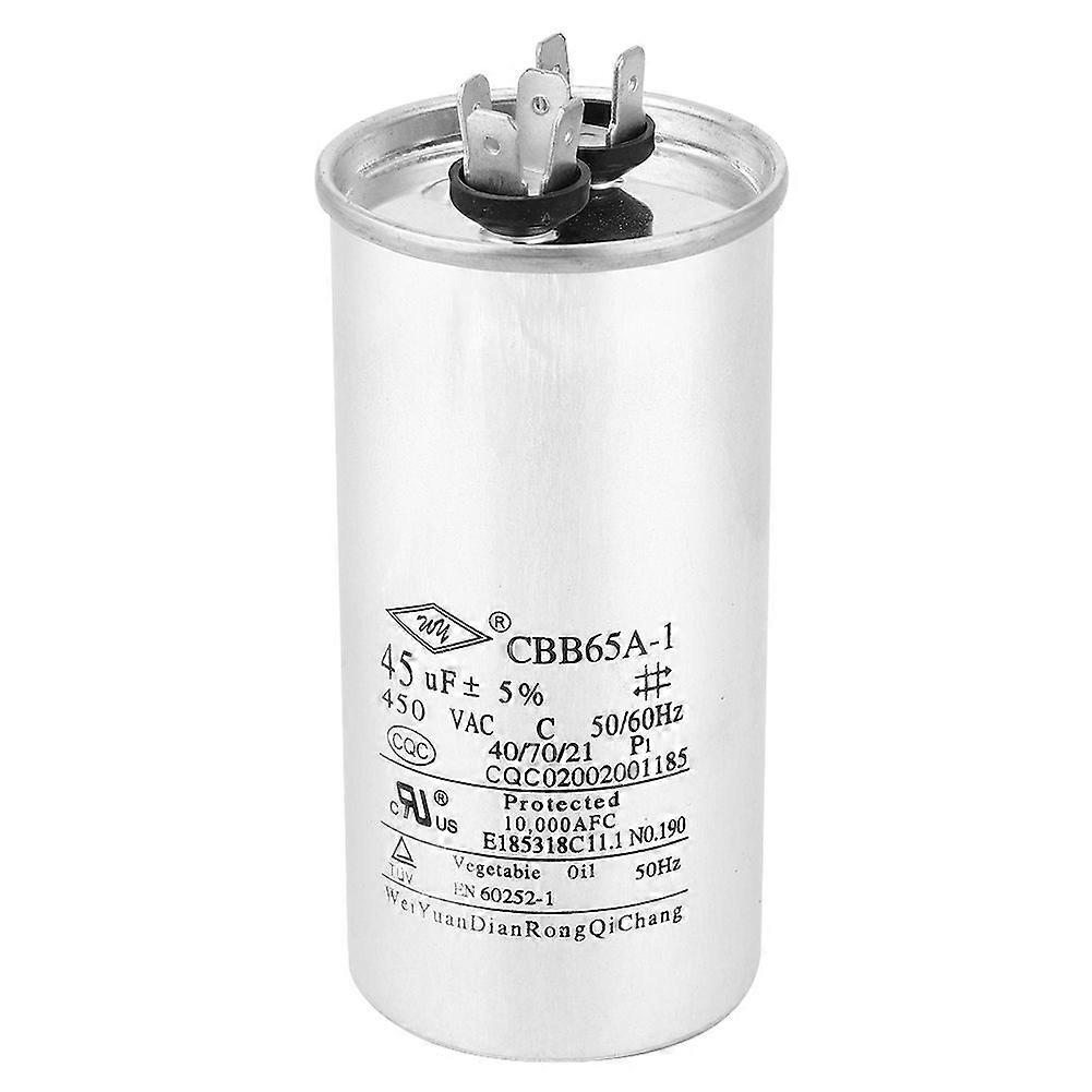 CBB65 45UF 450V Capacitor Aluminum Foil Air Conditioning Compressor Start Capacitor