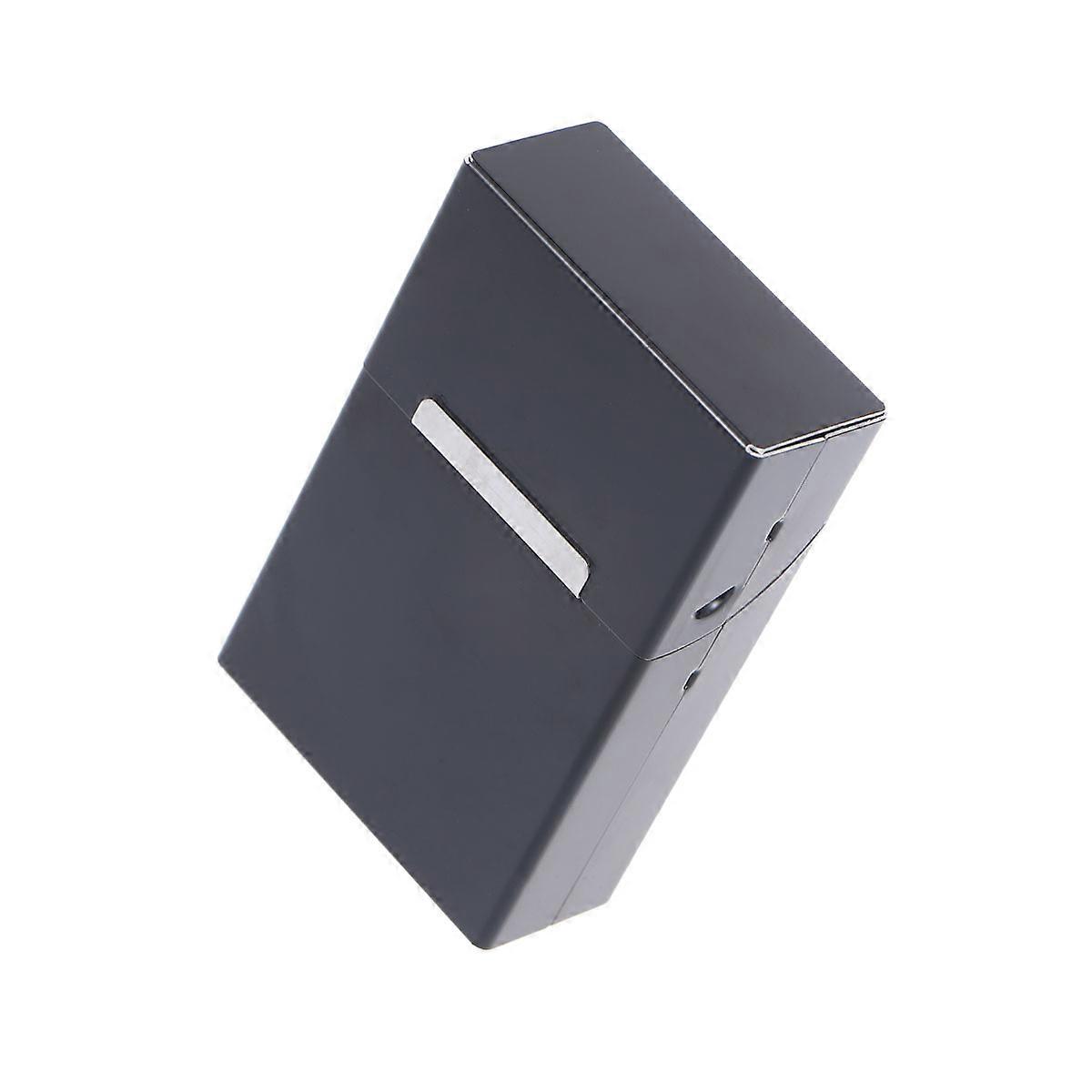 Black Automatic Clamshell Case for Storing Cigarettes Large Capacity