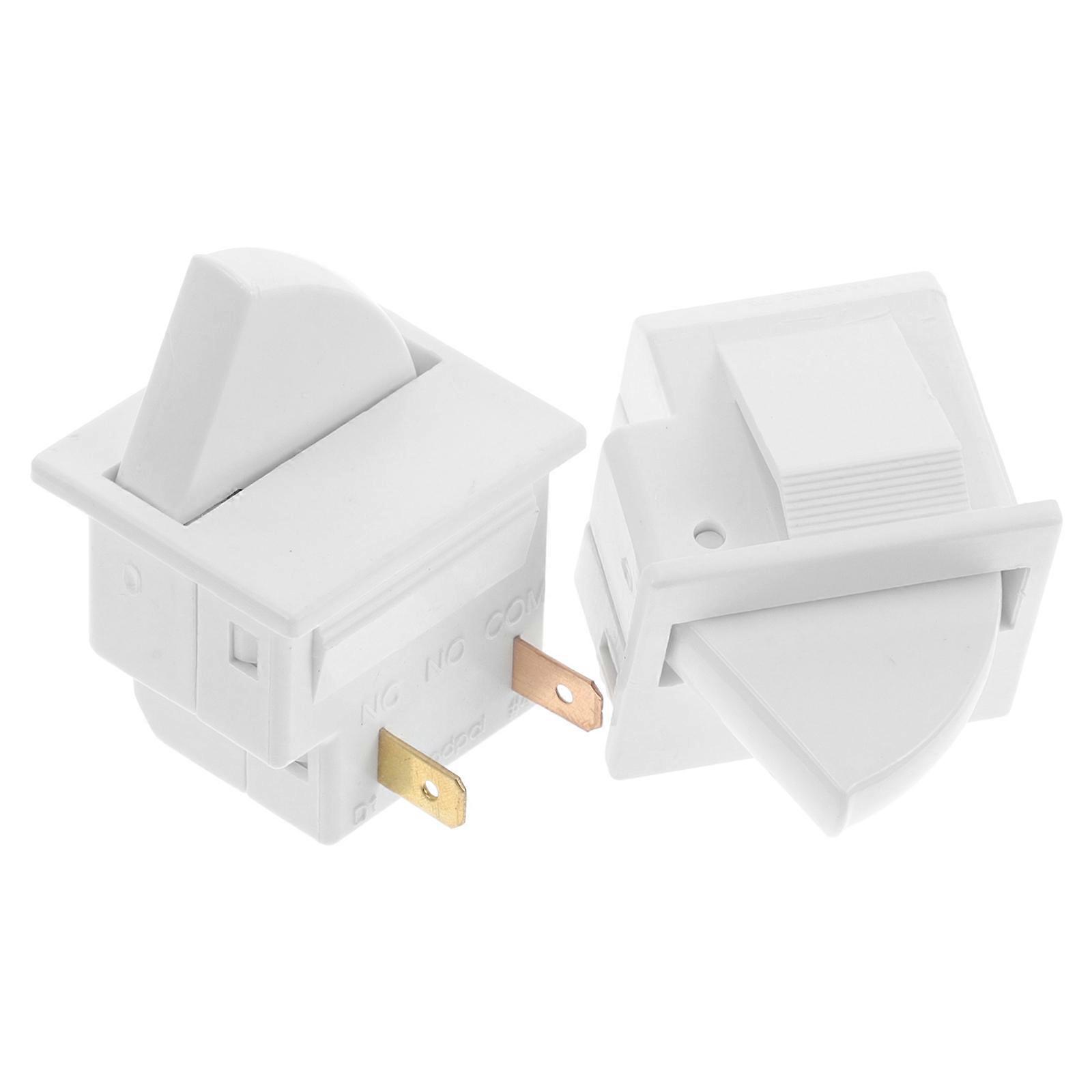 White Refrigerator Door Light Switch for Fridge Repair Replacement 4Pcs