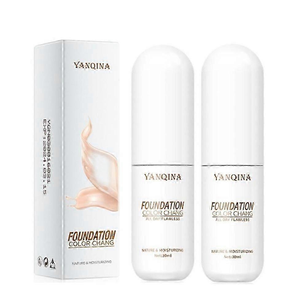 2pcs Pro Classic 30ml Color Changing Foundation Magic Flawless Concealer Maquillaje facial