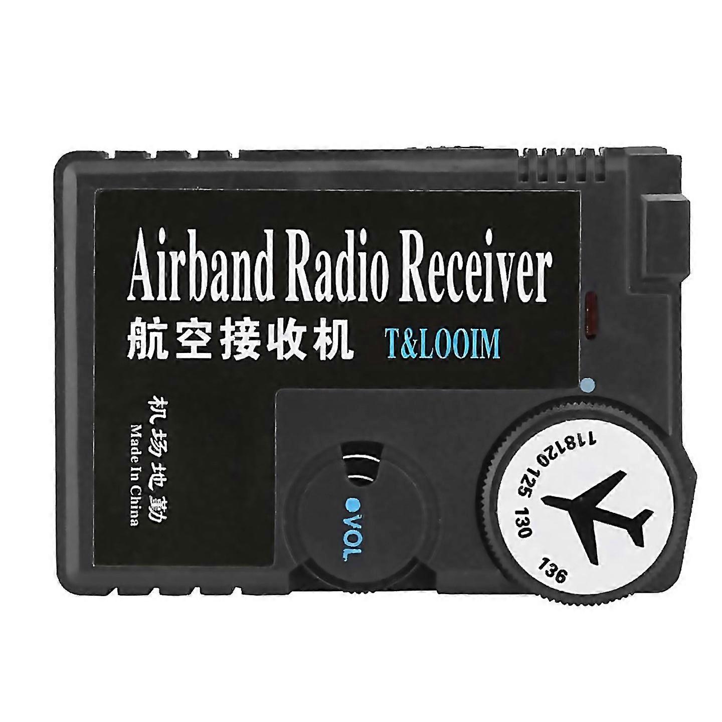 For 118136mhz Airband Radio Receiver High Sensitivity Airtoground Aeronautical Band Receptor Digital