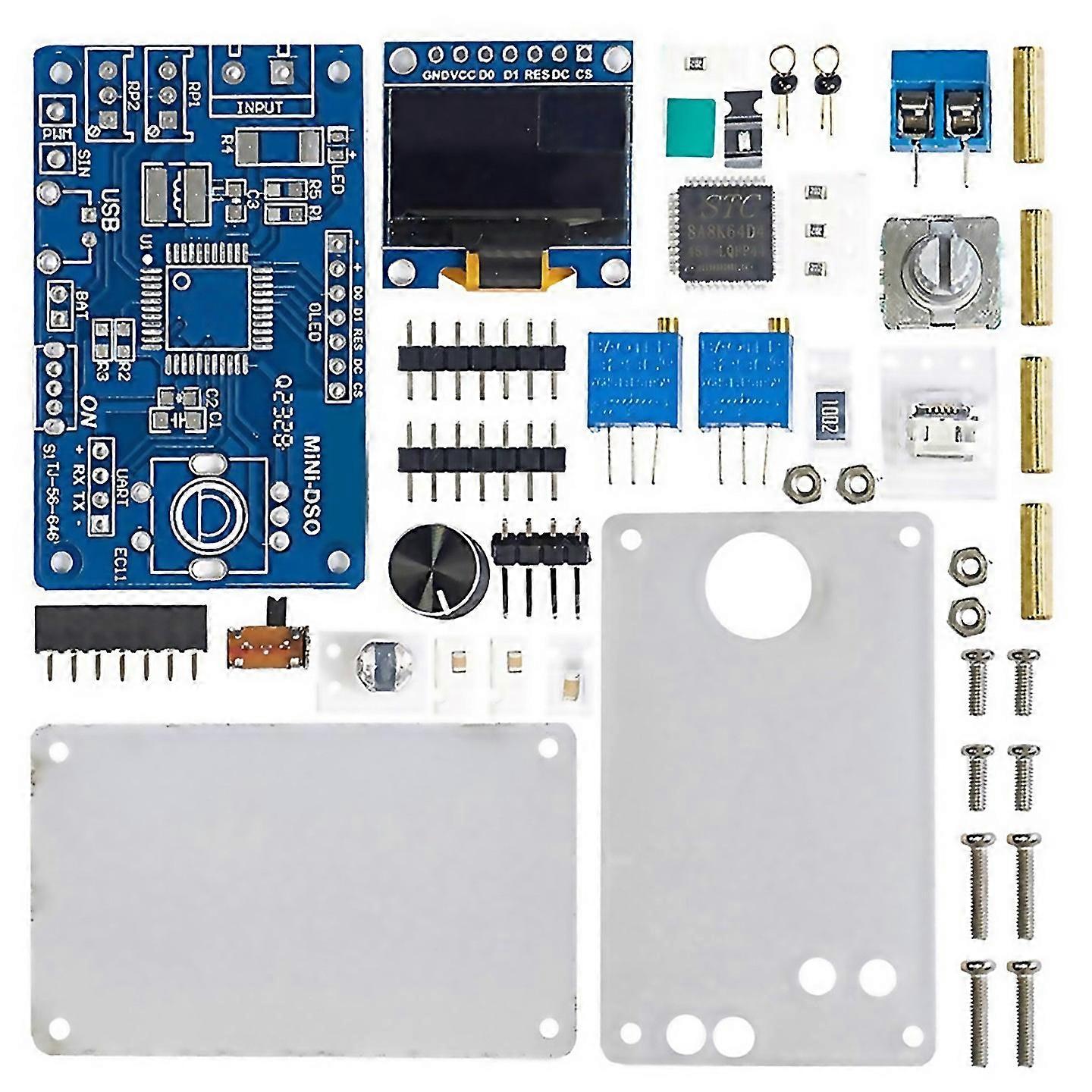 For Diy Mini Digital Oscilloscope Electronic Kit Stc8k8a