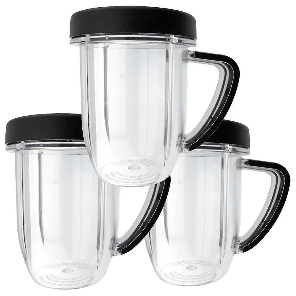 3pcs Blender Jar,30 Oz Replacement Cup Jar with Lip Ring Assembly, Mixing Tank for RX 1700W -301,N17-1001