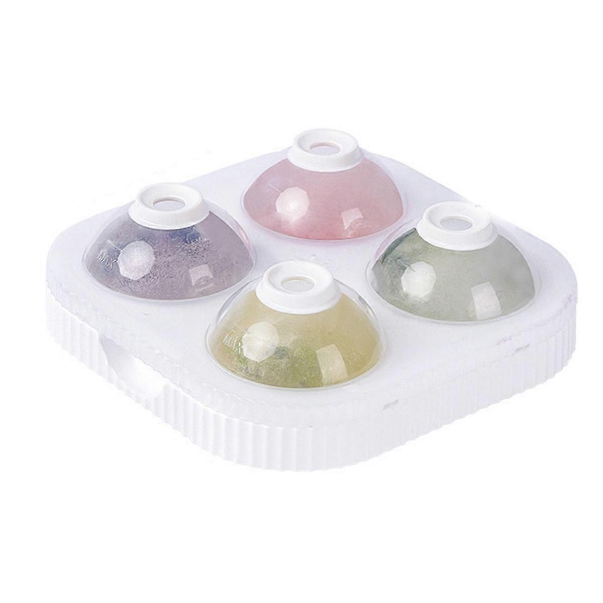 6.5cm Big Round Sphere High Balls Ice Shape Cube-Mold Tray,White