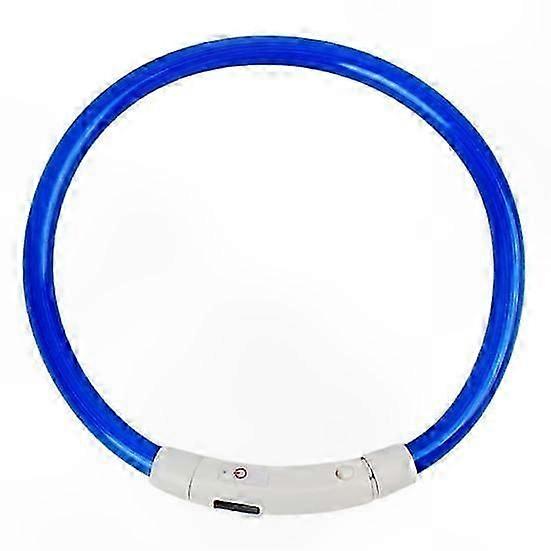 USB Rechargeable LED Collar for Pets with Flashing and Luminous Features for Night Safety Puppy Accessory