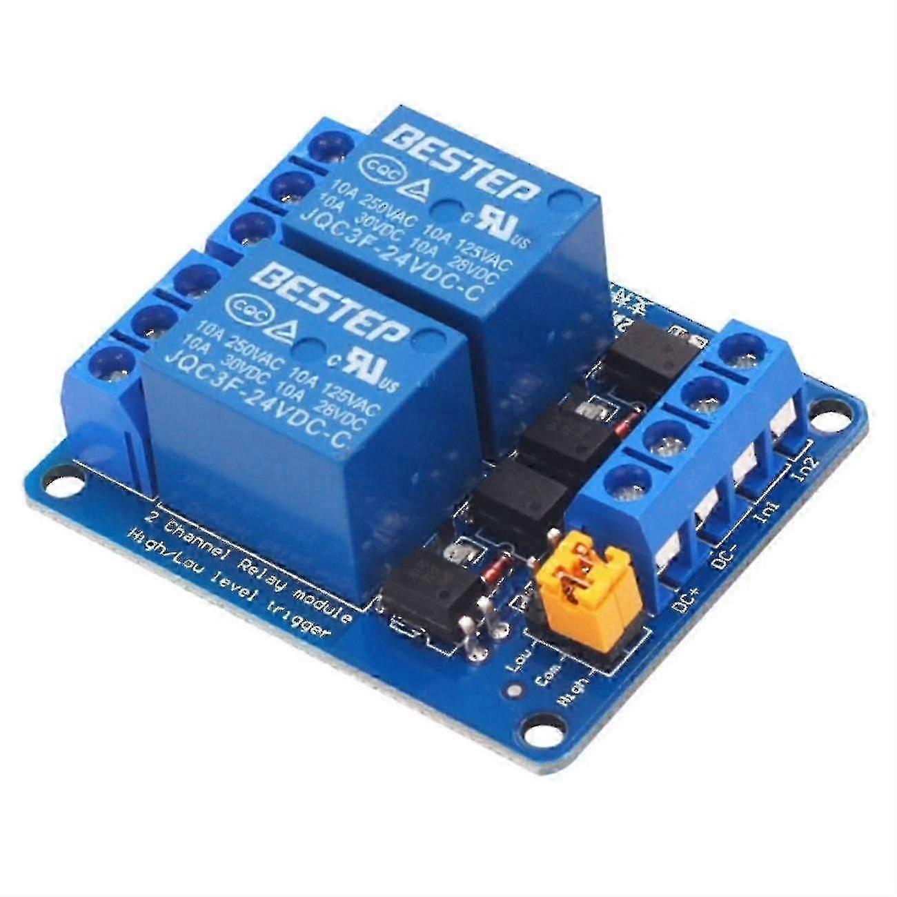 5v 12v 24v 2 Channel Relay Module High And Low Level Trigger Relay Board