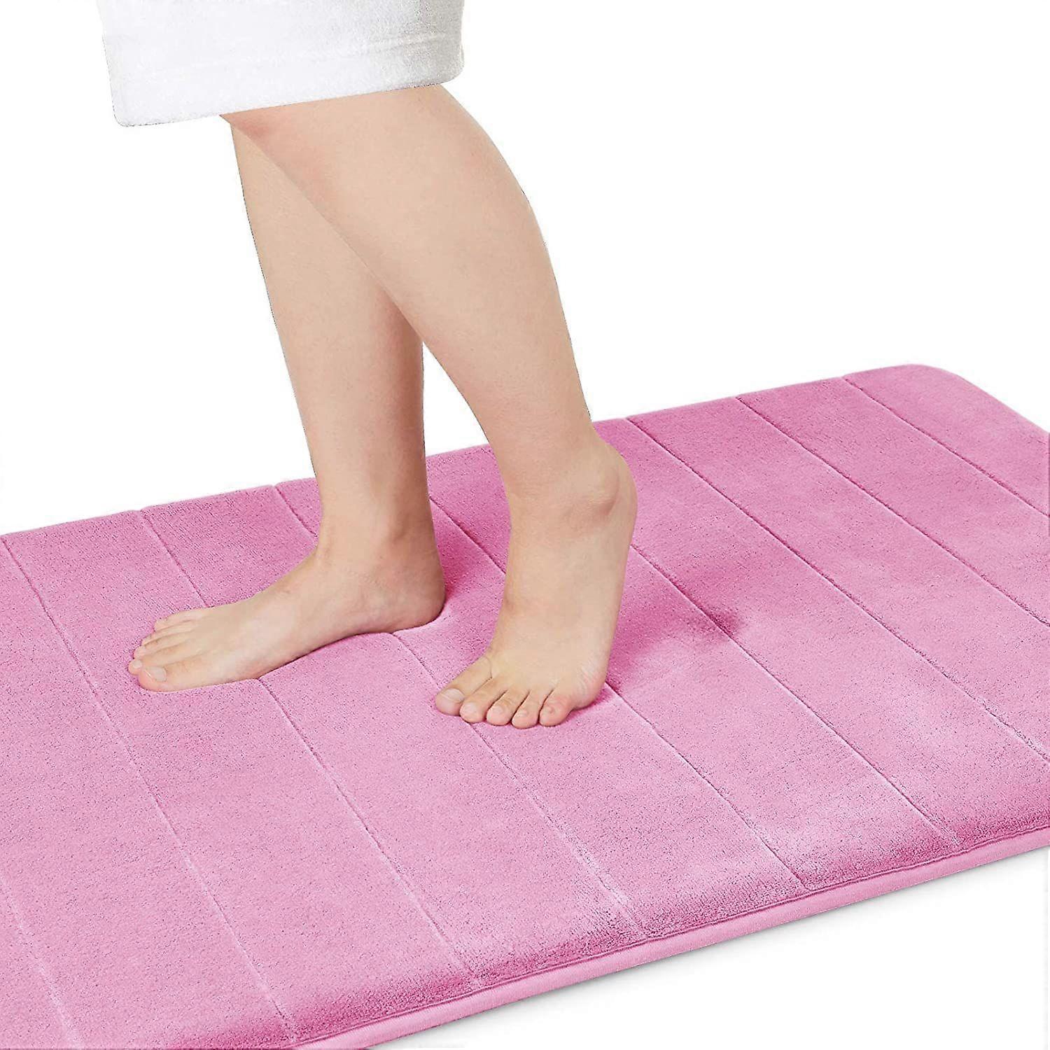 Foam Bath Mat Large Size 51 x 81 cm-Pink