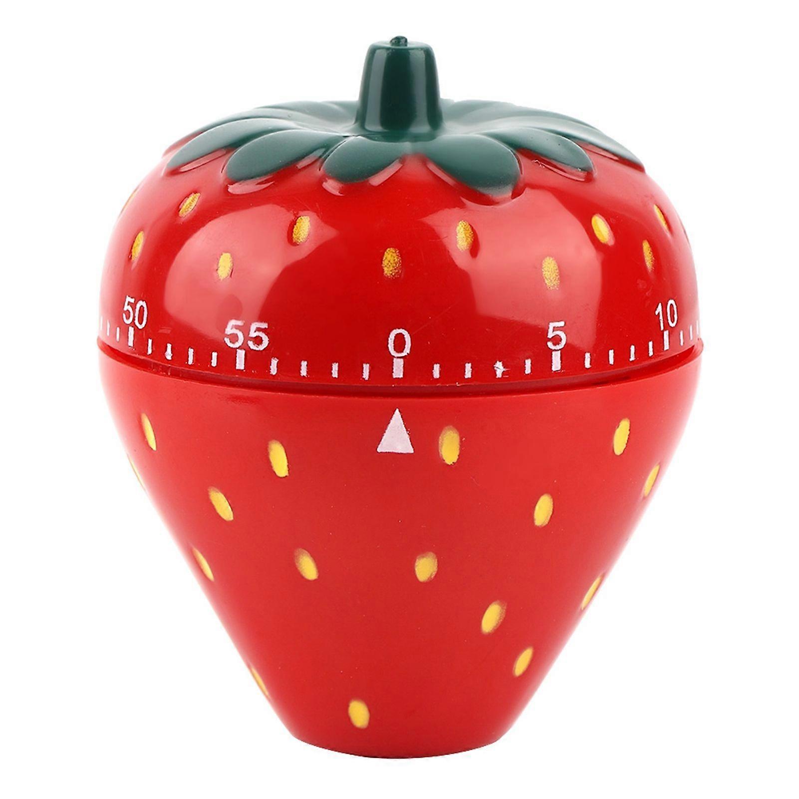 Strawberry Shaped 60 Minutes Kitchen Timer Mechanical Time Reminder
