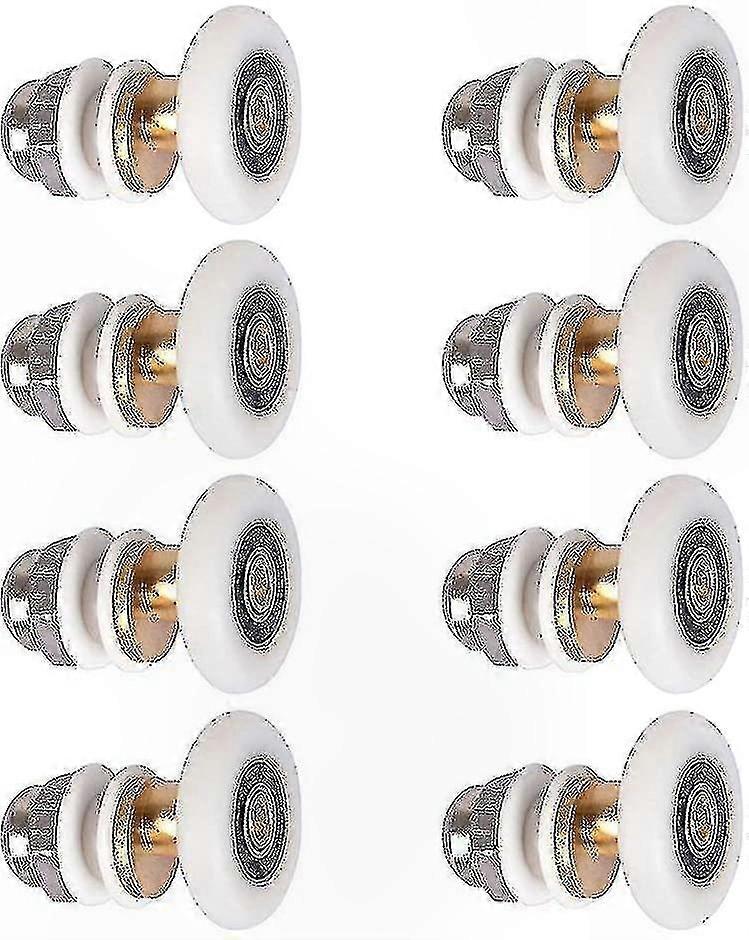 Sliding Shower Door Roller Wheels - 8 Pack 23mm Replacement Caster for Smooth Operation