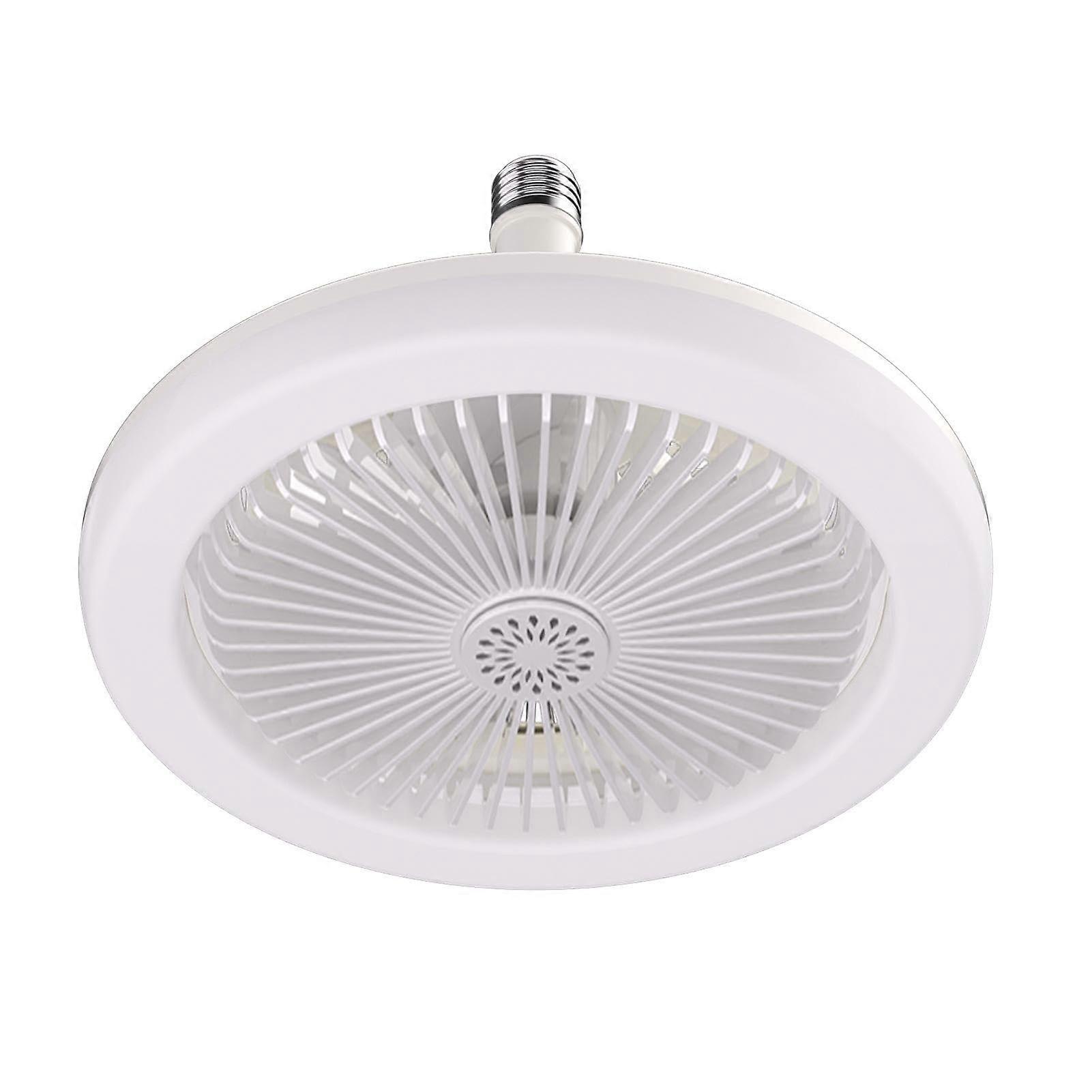 Bathroom Fan With Light, LED Ceiling Fan For Bedroom And Garage, Silent Ceiling Fan Ve White