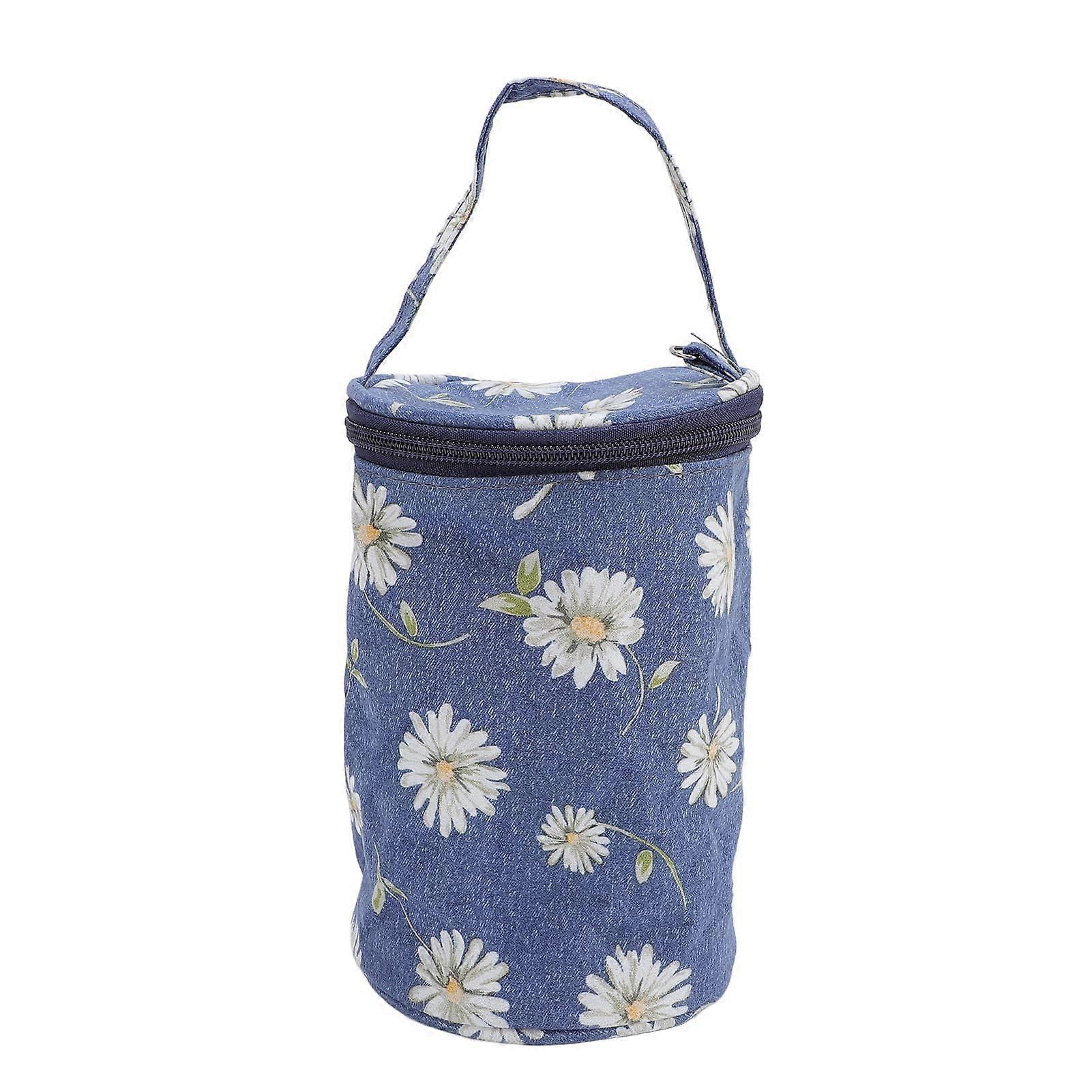 Yarn Organizer Bag Portable Handle Crochet Storage Bucket Durable Fabric Travel Size Type 3 Model Safe Tool Storage