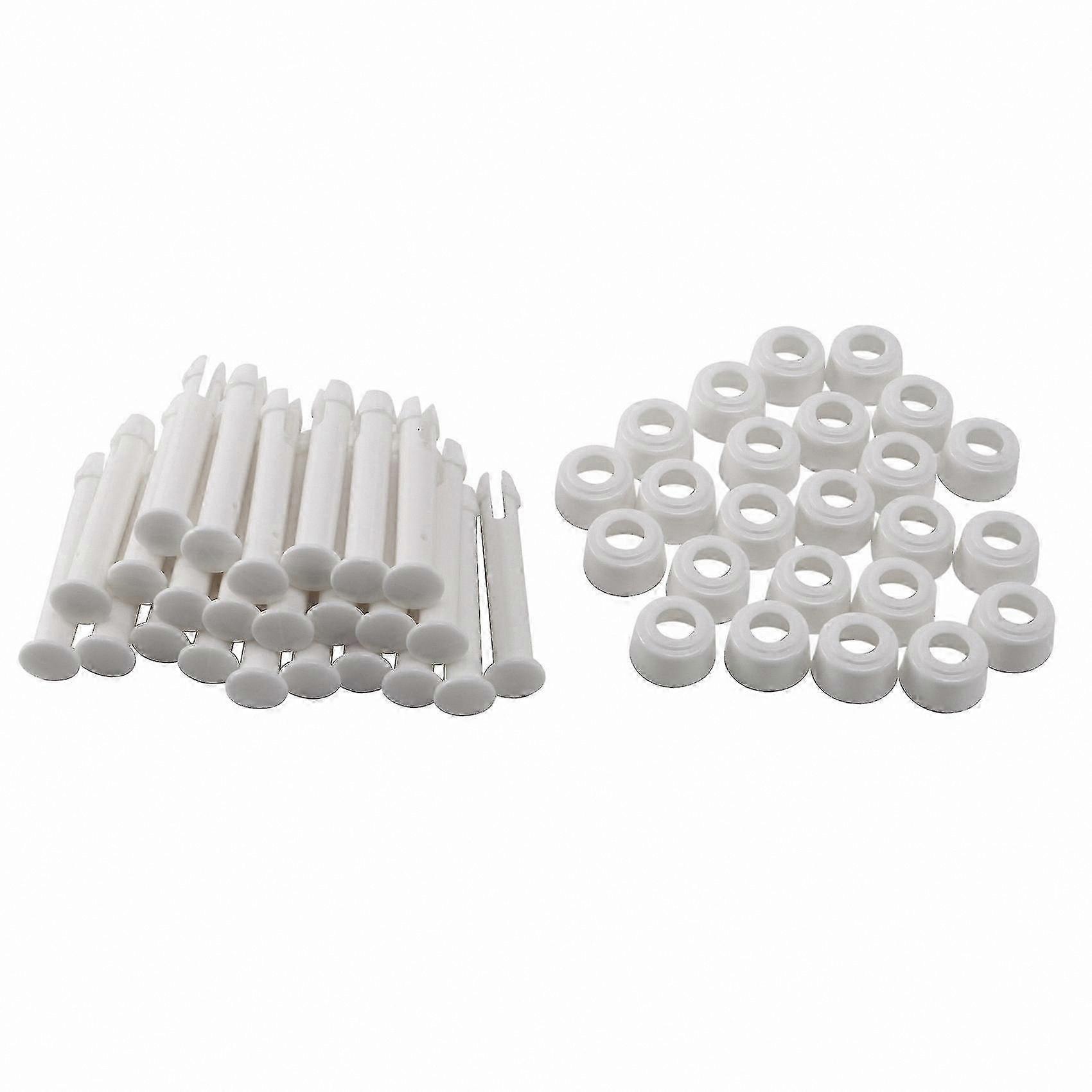24-Pack ABS Pool Joint Pins with 6cm Caps, Compatible Seals for Inflatable Pools