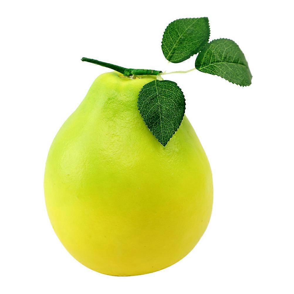 Lifelike Grapefruit Model for Decor 1Pcs Light Green Foam Prop