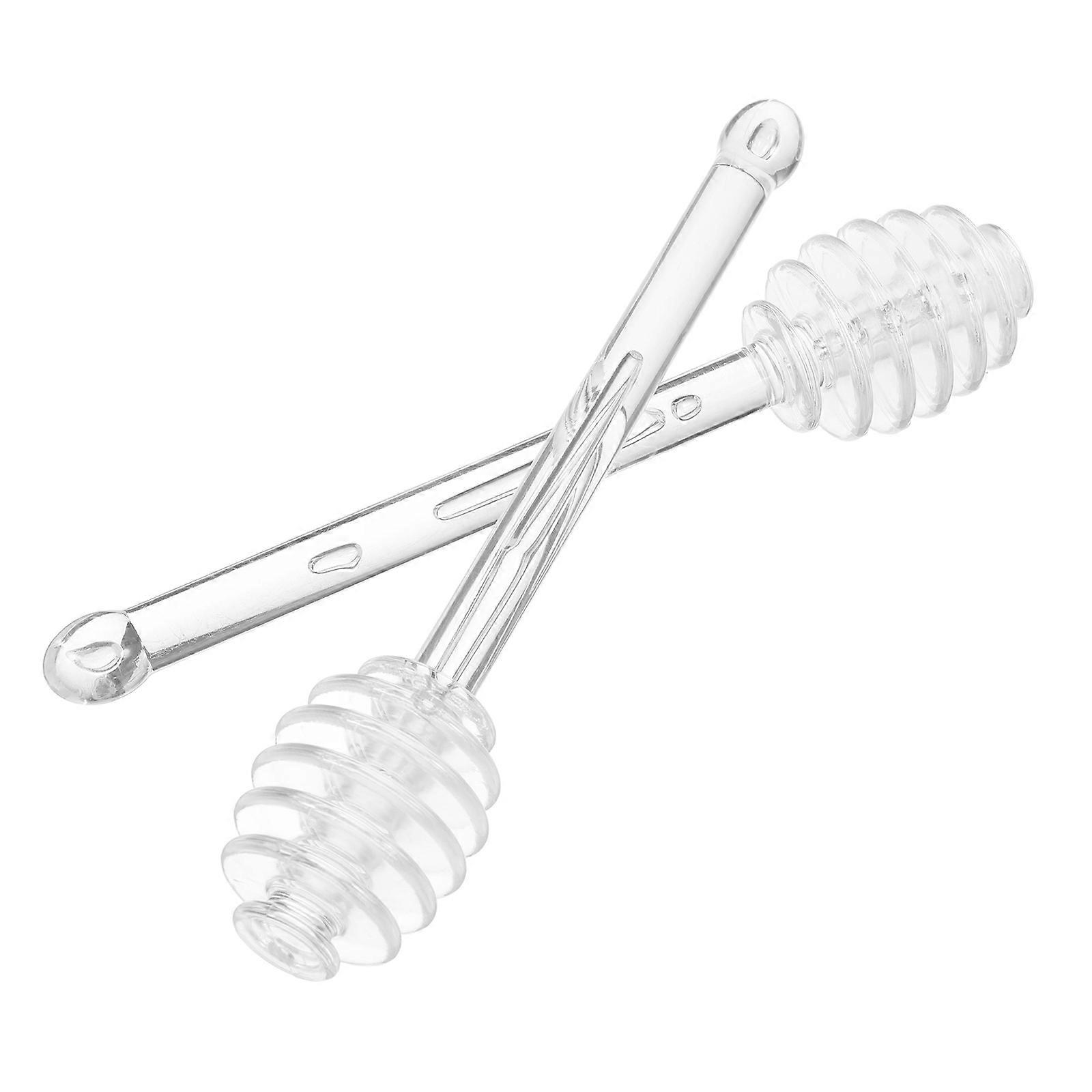 Honey Stirring Sticks for Maple Syrup 8Pcs Transparent Honey Wands