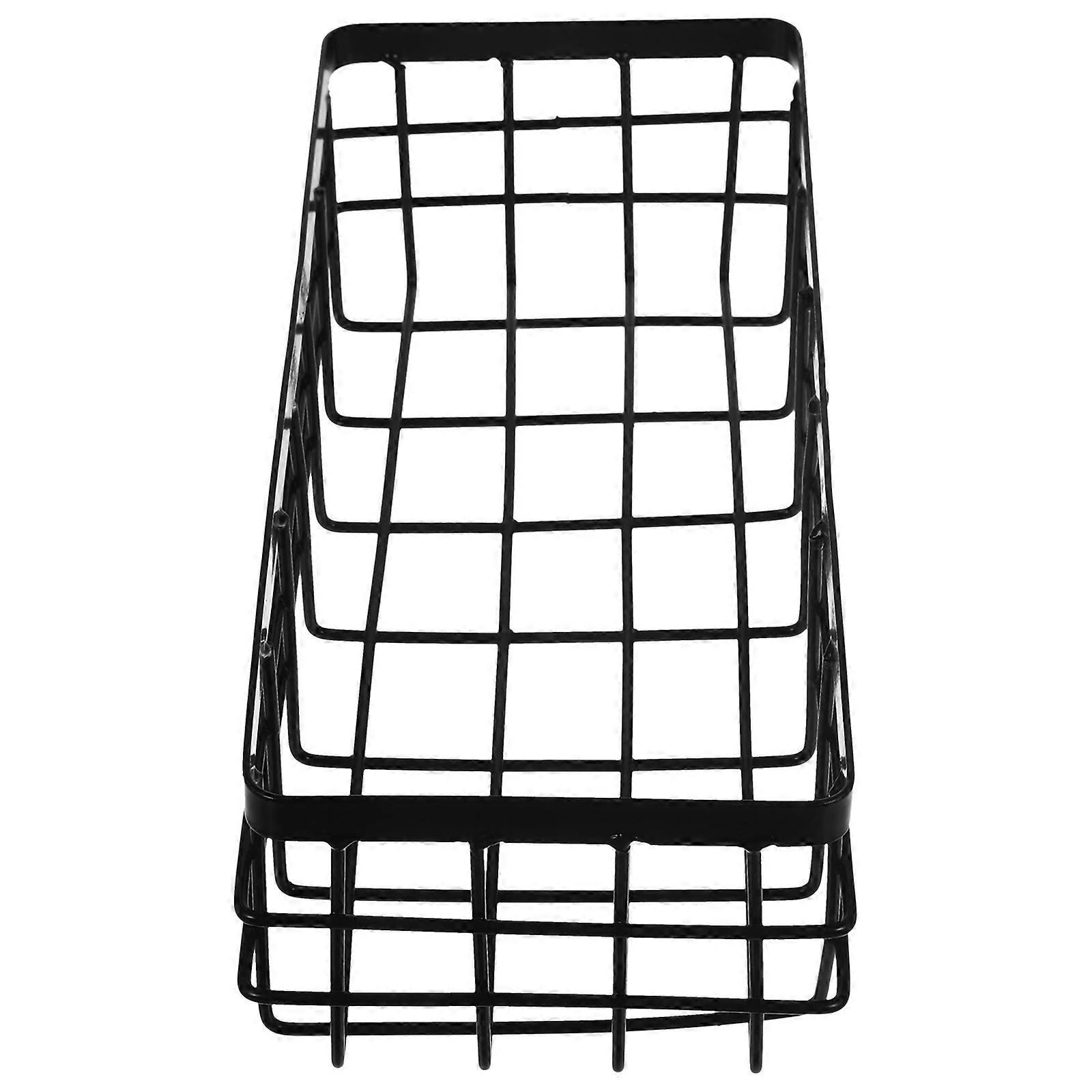 Bathroom Wall Shelf Metal Storage Basket for Sundries 4Pcs Pack