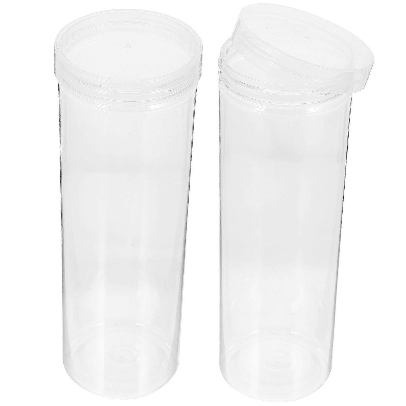 2Pcs Clear Pen Cases Ballpoint Pen Storage Boxes Clear Pencil Storage Cases Small Pen Case