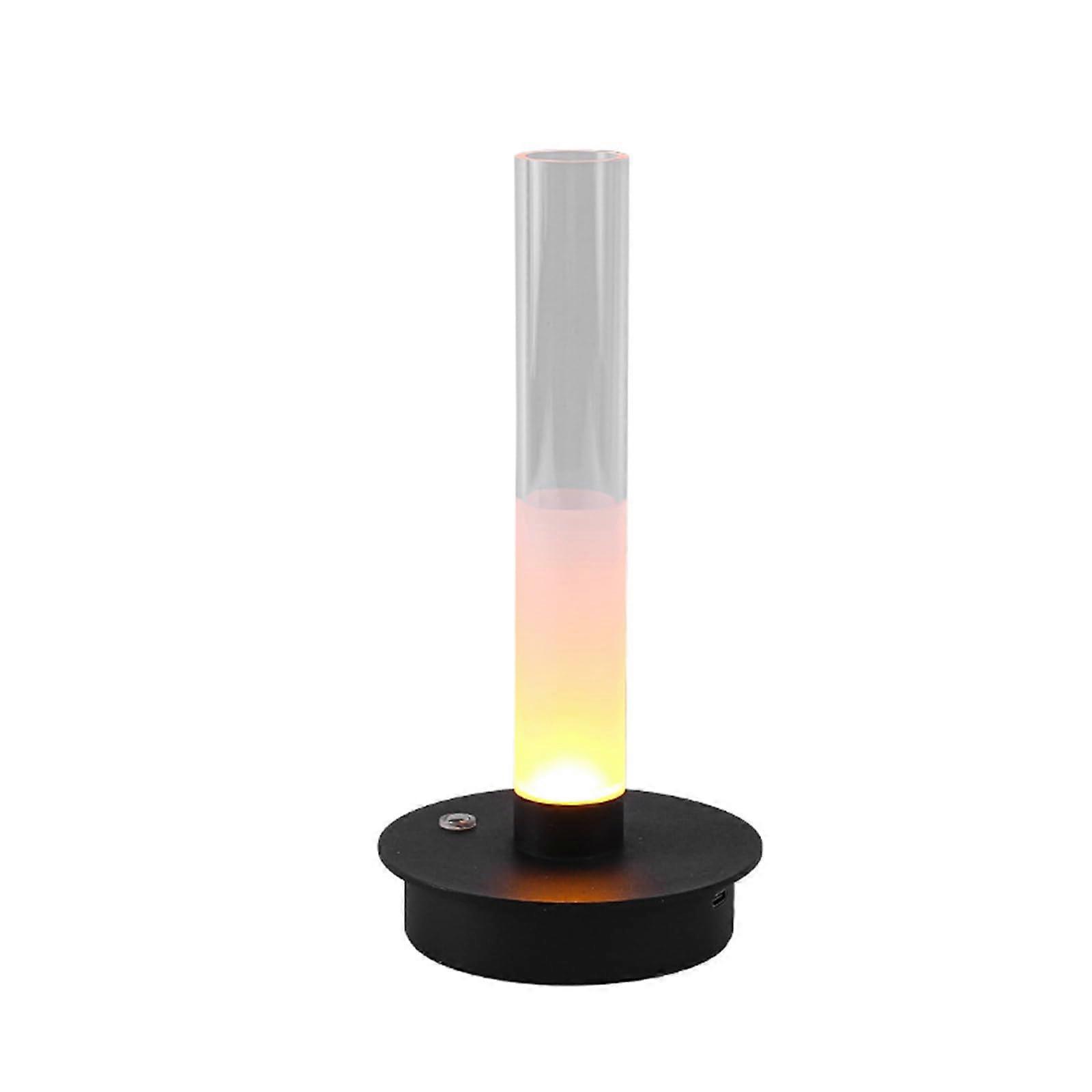 Cordless Rechargeable LED Desk Lamp VaseStyle Table Lamp With 3 Color Modes Bedside Night Light Black For Bedroom Or Camping