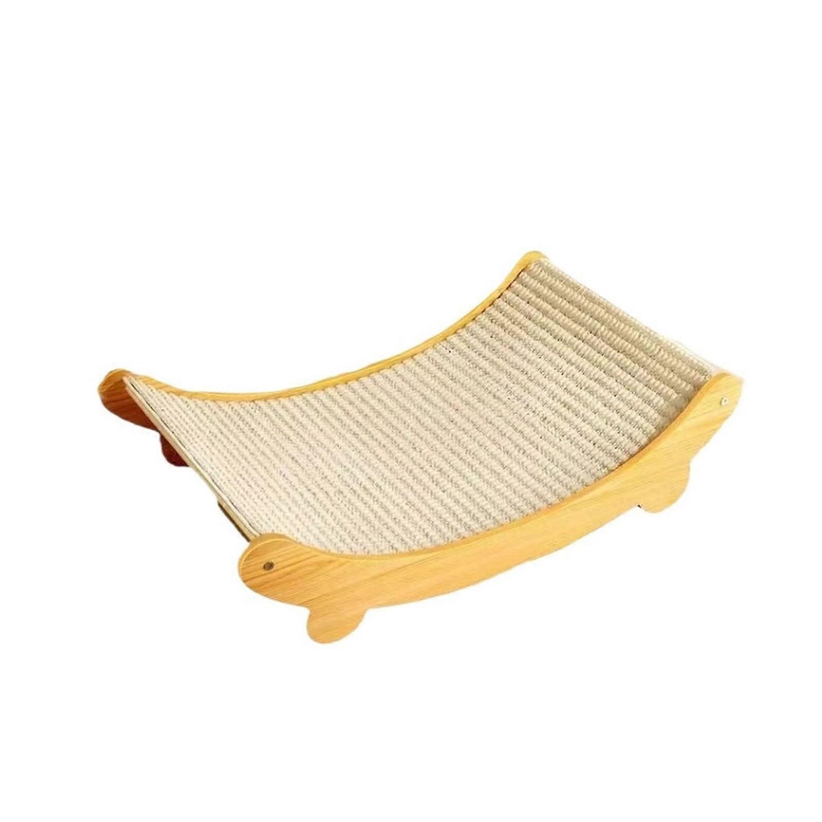 Cat Scratching Board Sisal Cat Scratcher For Indoor Cats With Solid Wooden Brackets 61x32 cm