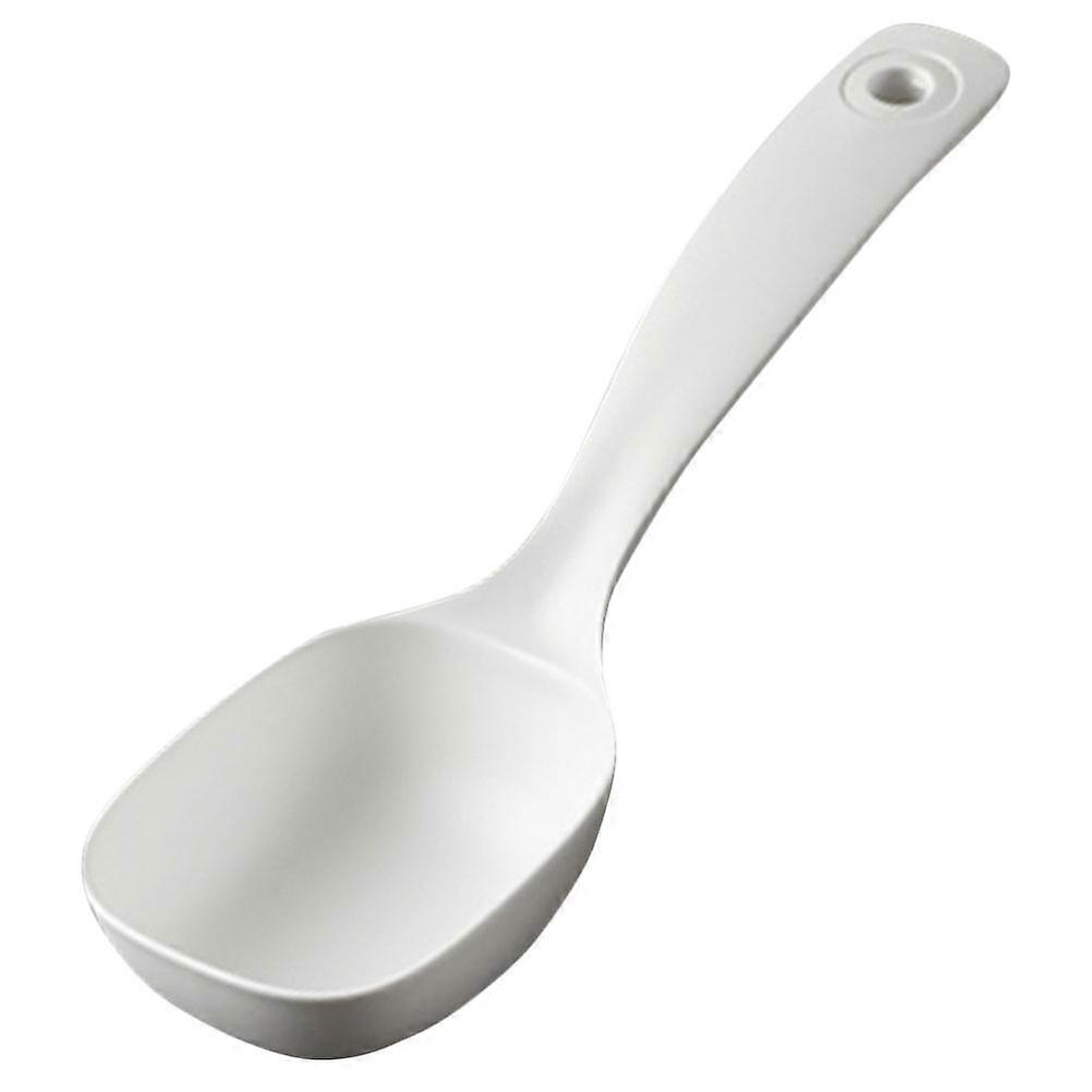 2Pcs White Soup Ladle For Home Cooking And Serving Food With Long Handle Heat Resistant PP Material Ideal For Kitchenware Use