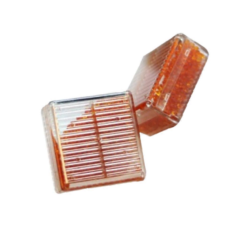 2Pcs Moisture Absorber Dehumidification Box for Wardrobe Orange Tone
