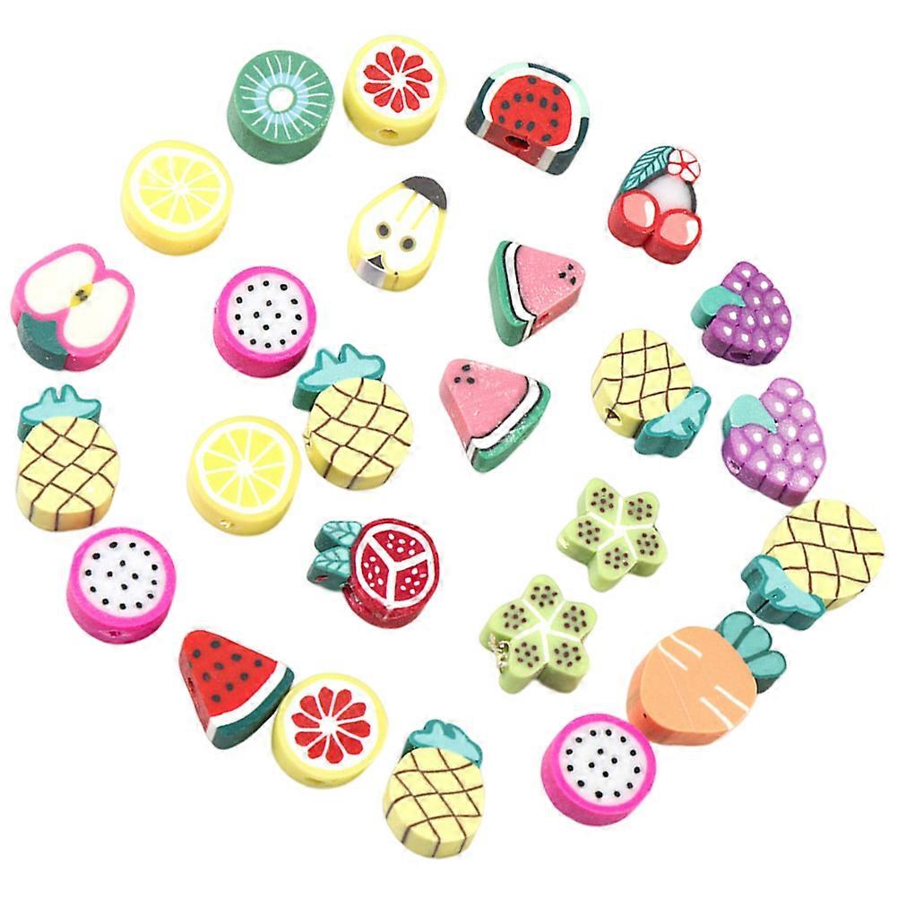 Clay Fruit Beads For Jewelry Making 150 Pcs Assorted Color Handmade Craft Items For Accessories and Gift Making