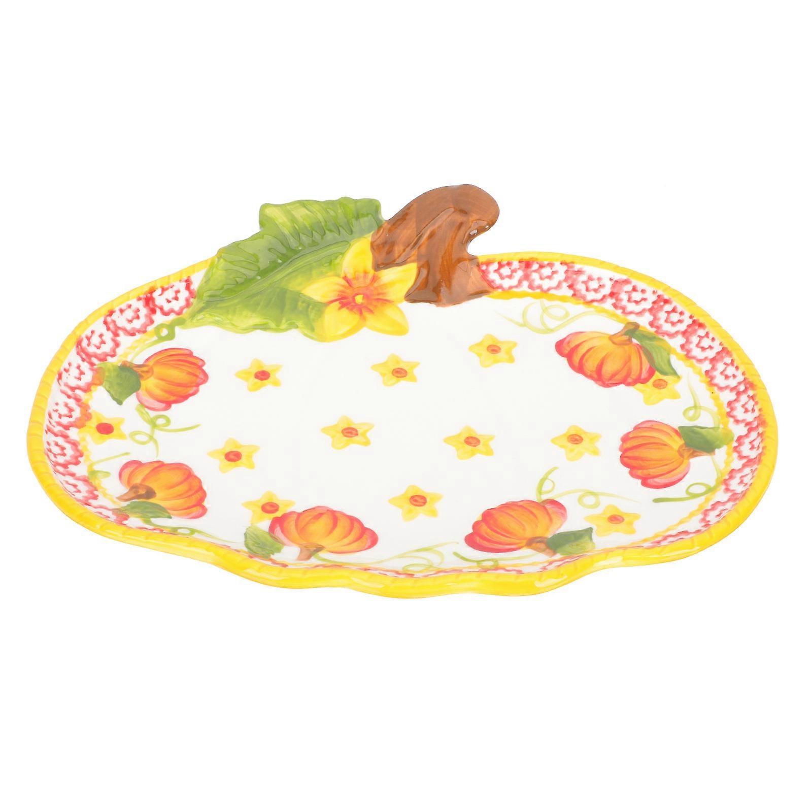 Halloween Fruit Plate Ceramic Plate for Food Storage 2Pcs