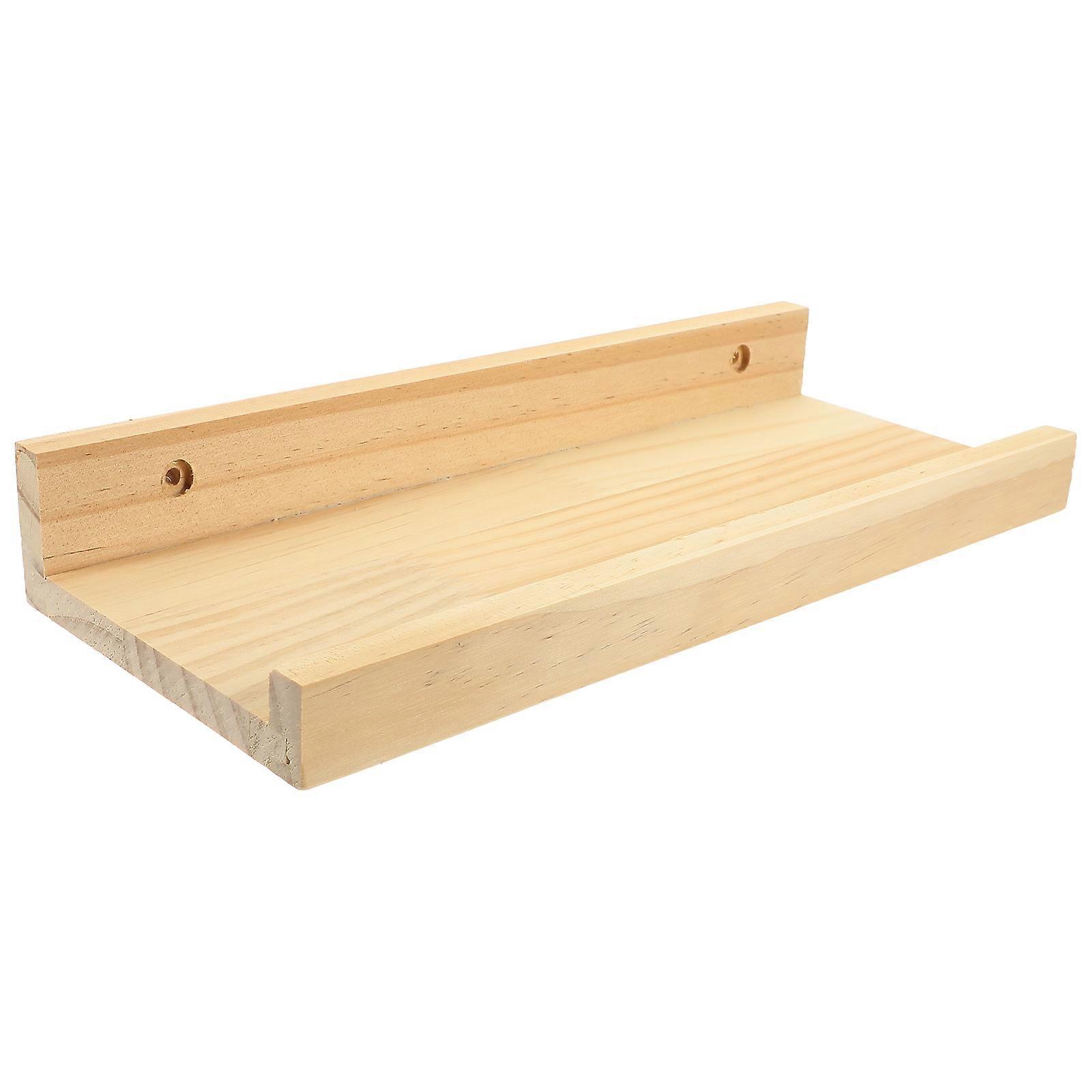 Small Floating Shelves Wall Floating Shelf for Storage 2Pcs Wood Material