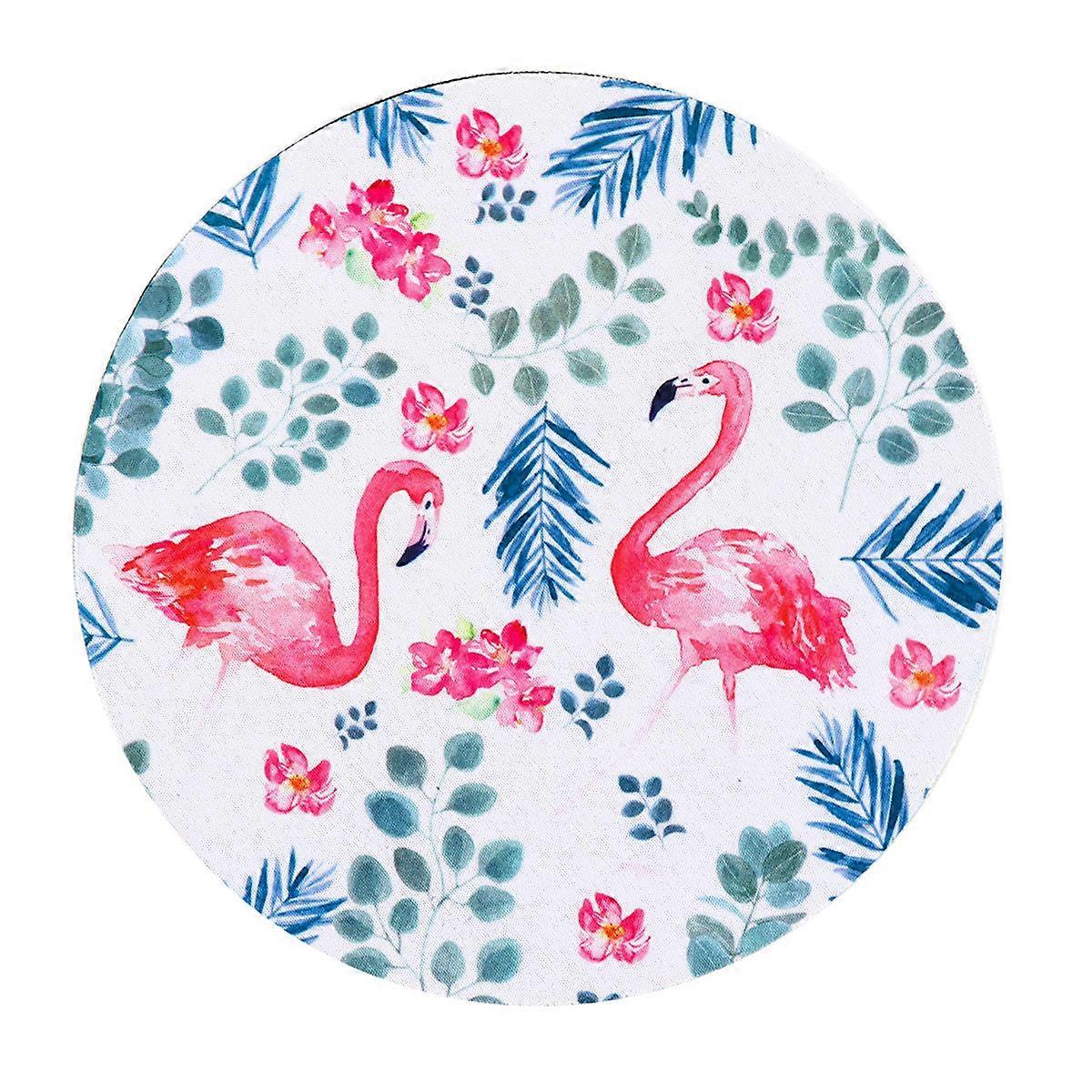 Green Non-Slip Mouse Pad Adorable Pattern Round Mouse Mat for Protection 3Pcs
