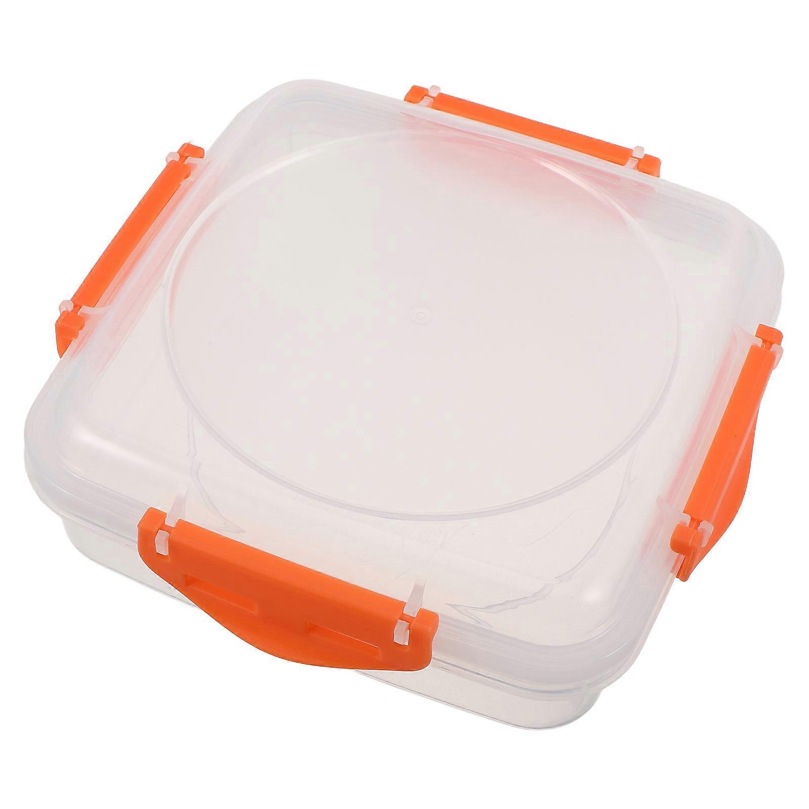 2Pcs Sandwich Container Plastic Food Storage Container for Kitchen Airtight