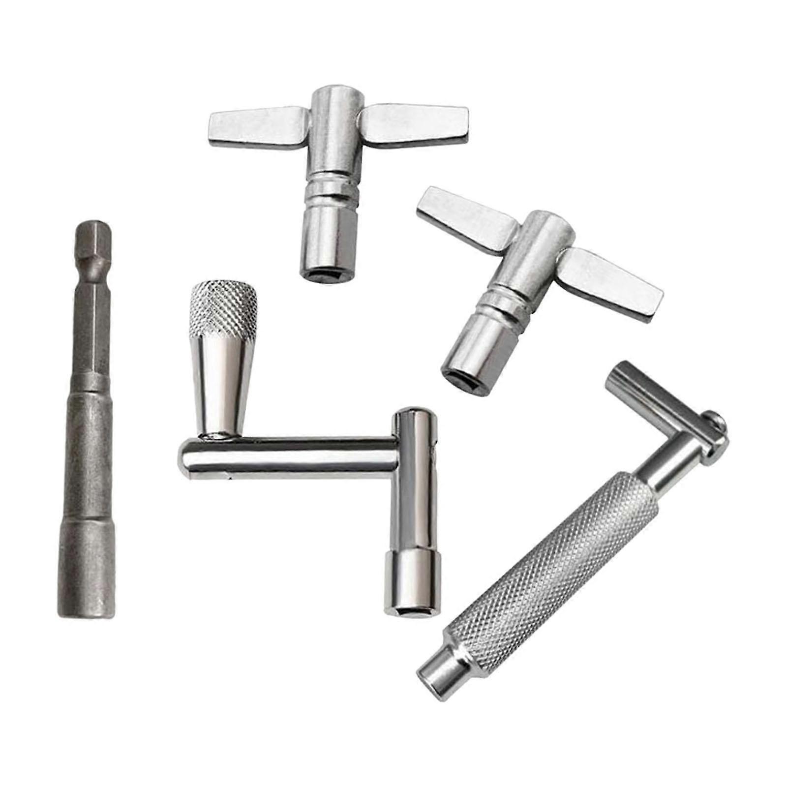 5Pcs Drum Keys with Wrench for Snare Drum Percussion for Instruments Accessories