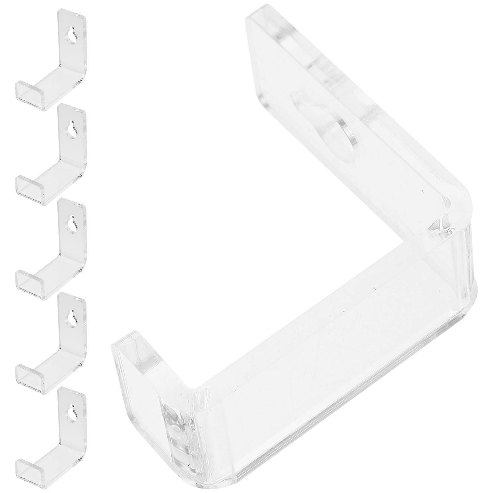 Clear Acrylic Record Storage Rack for Storage Use 12Pcs Vinyl Wall Shelf