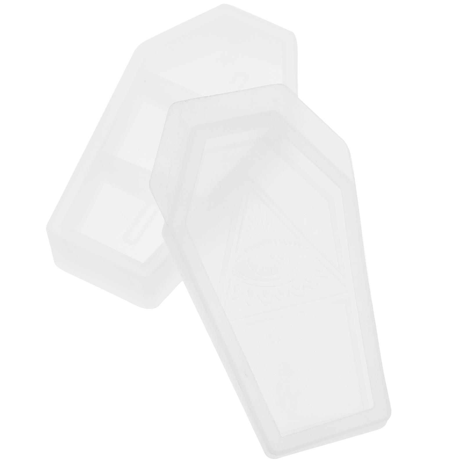 Coffin Shape Silicone Mold for DIY Halloween Storage Boxes 4Sets