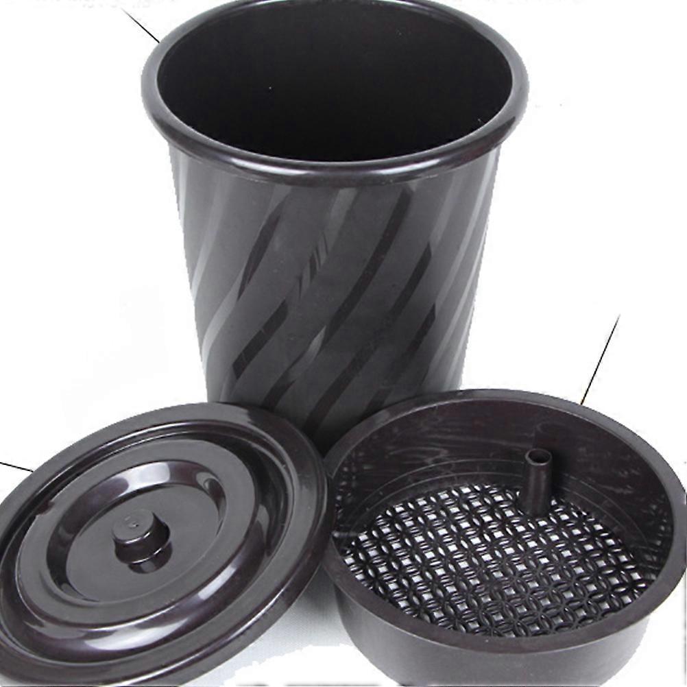 Trash Bin For Tea Dross Black Plastic Kitchen Use 26.5*17.5CM 1Set