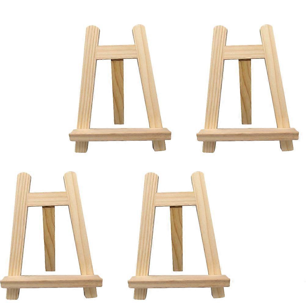 Solid Wood Easel Wooden Rack for Storage 8Pcs Photo Frame Holder