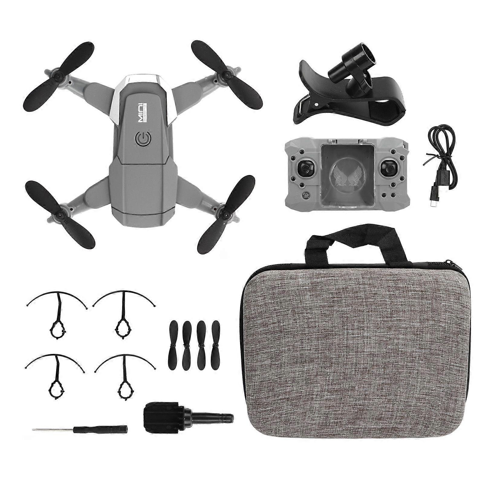KY905 Black Mini Drone with 4K Camera Foldable Altitude Hold APP Control WiFi View Gravity Sensing RC Quadcopter with Carrying Case
