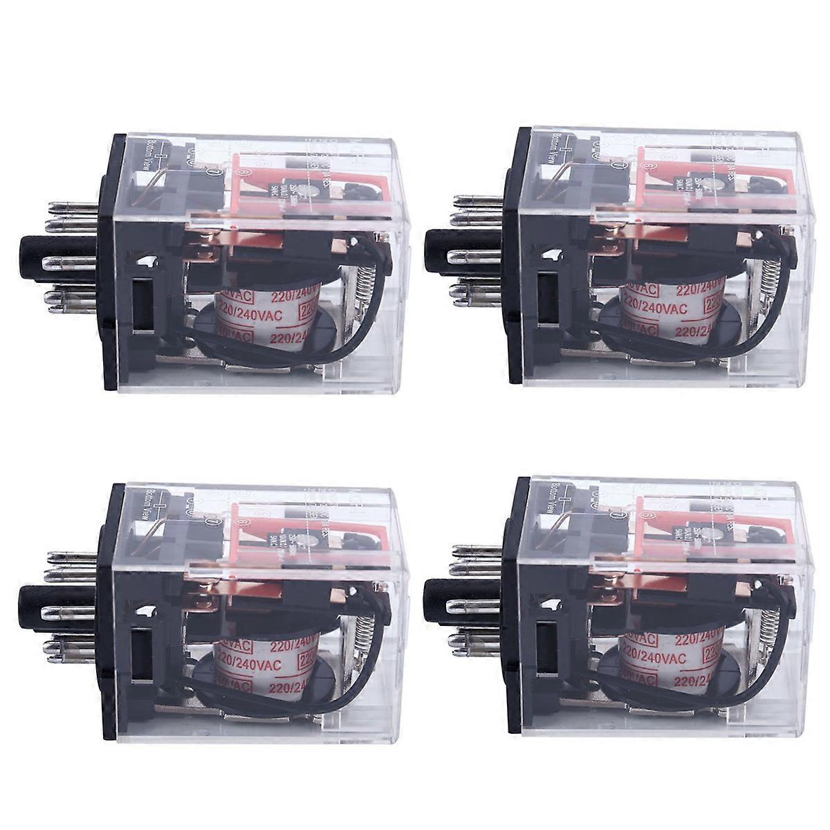 AC 220V/230V Coil Voltage PCB Power Relay 8 Pins DPDT 2NO 2NC MK2P-1