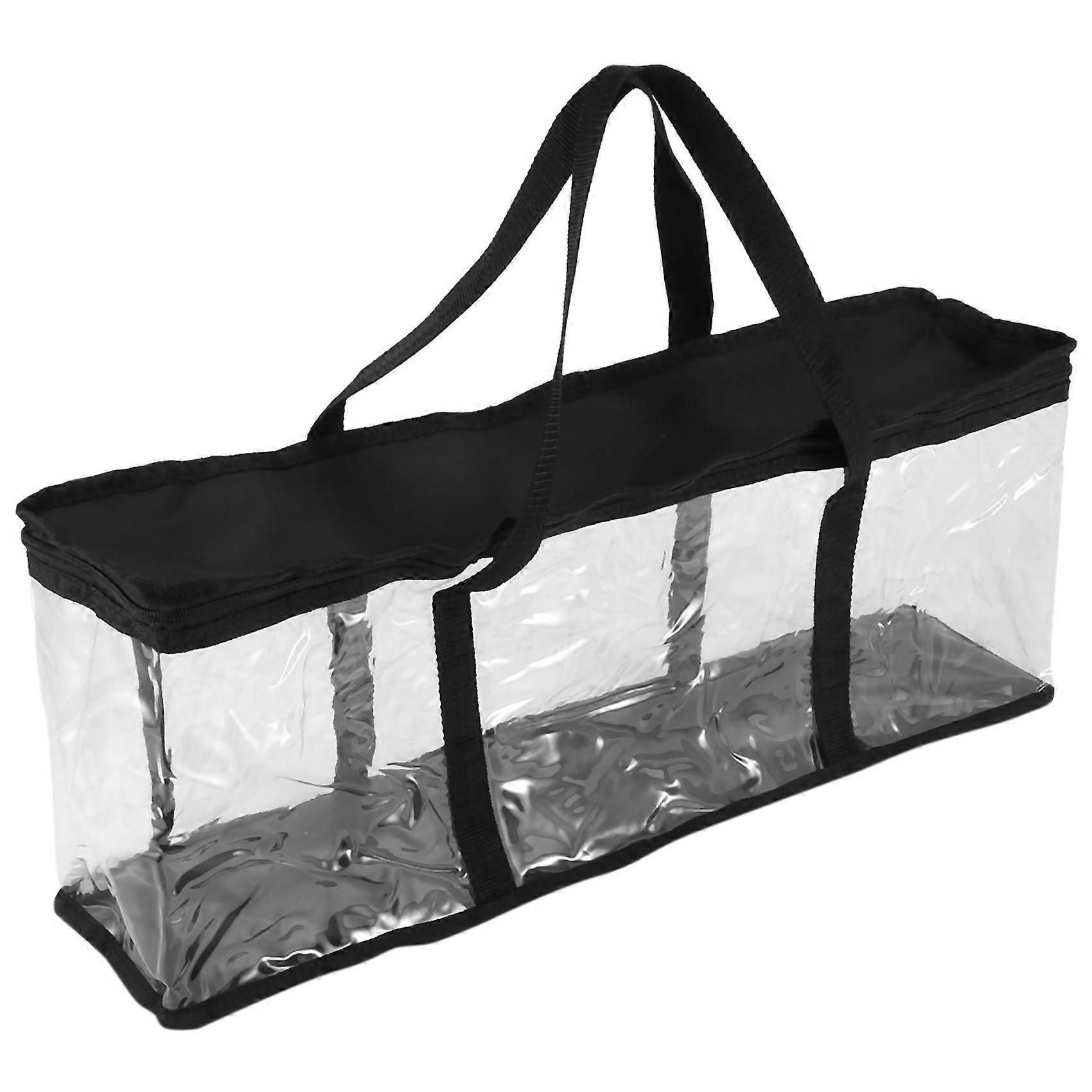 Large Clear Holds DVD CD Storage Holder Easy Zip Closure Carry Bag