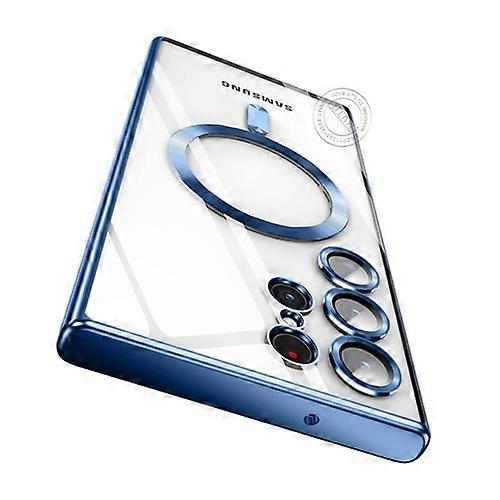 Clear Cover For Samsung Galaxy S25 S24 S23 S22 S21 S20 Plus Note 20 Ultra FE S23FE S24FE Soft Case Magsafe Wireless Magnetic