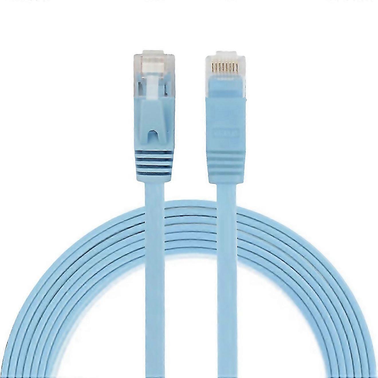 For 2m Cat6 Ultrathin Flat Ethernet Network Lan Cable Patch Lead