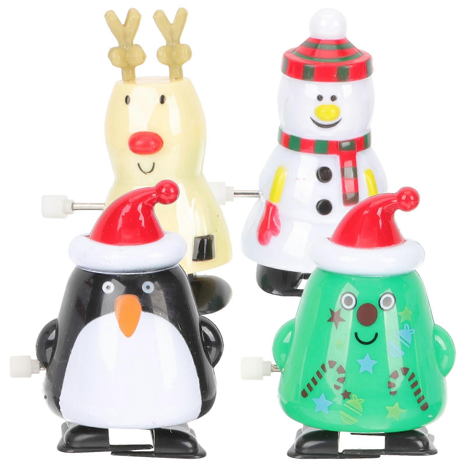 Assorted Color 4Pcs Clockwork Toys For Kids Childhood Fun 7X4.5Cm Design Wind Up Mechanism