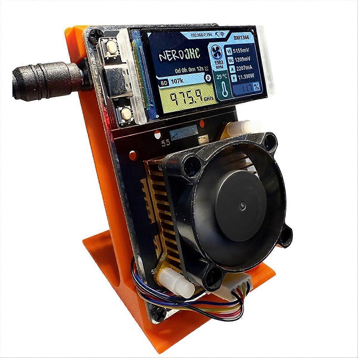 Upgraded NerdAxe NerdMiner Miner Solo Lottery BTC Miner EU PLUG