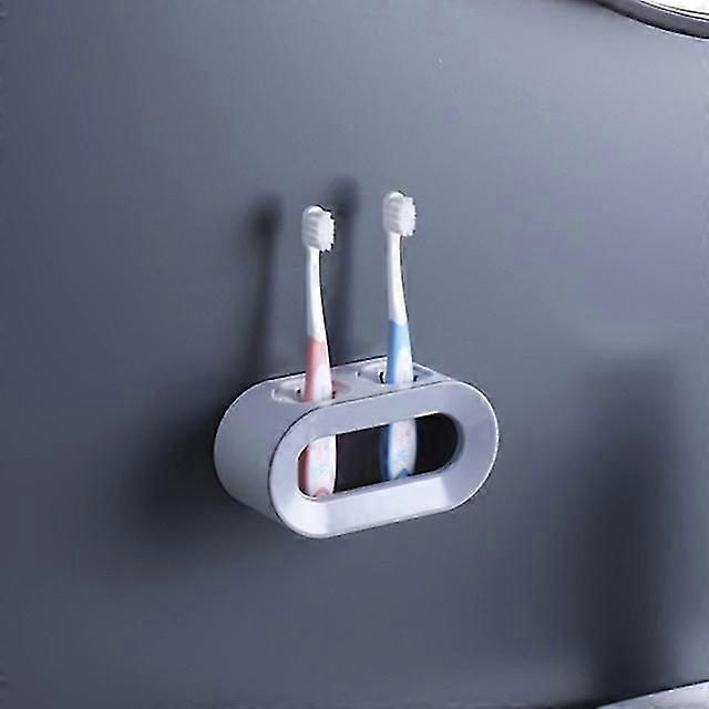 Double Hole Punch-free Toothbrush Storage Rack Bathroom Accessories