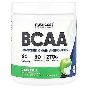 Nutricost, Performance, BCAA, Maçã Verde, 270 g (9,6 oz)