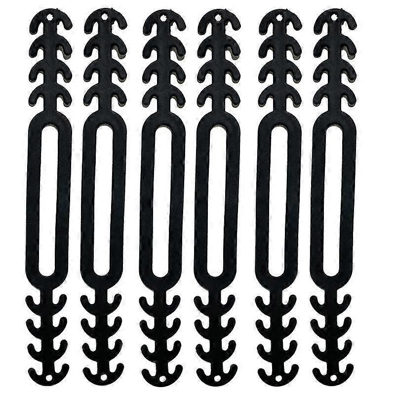 Πλαστική μάσκα κλιπ μάσκα επέκτασης μάσκα κάτοχος γάντζος αυτί strap Clip10pcs-μαύρο