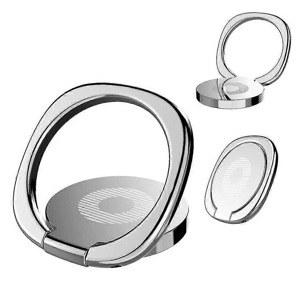 Silver 360 Universal Rotating Finger Ring Stand Holder Stand Mounts Cell Phone