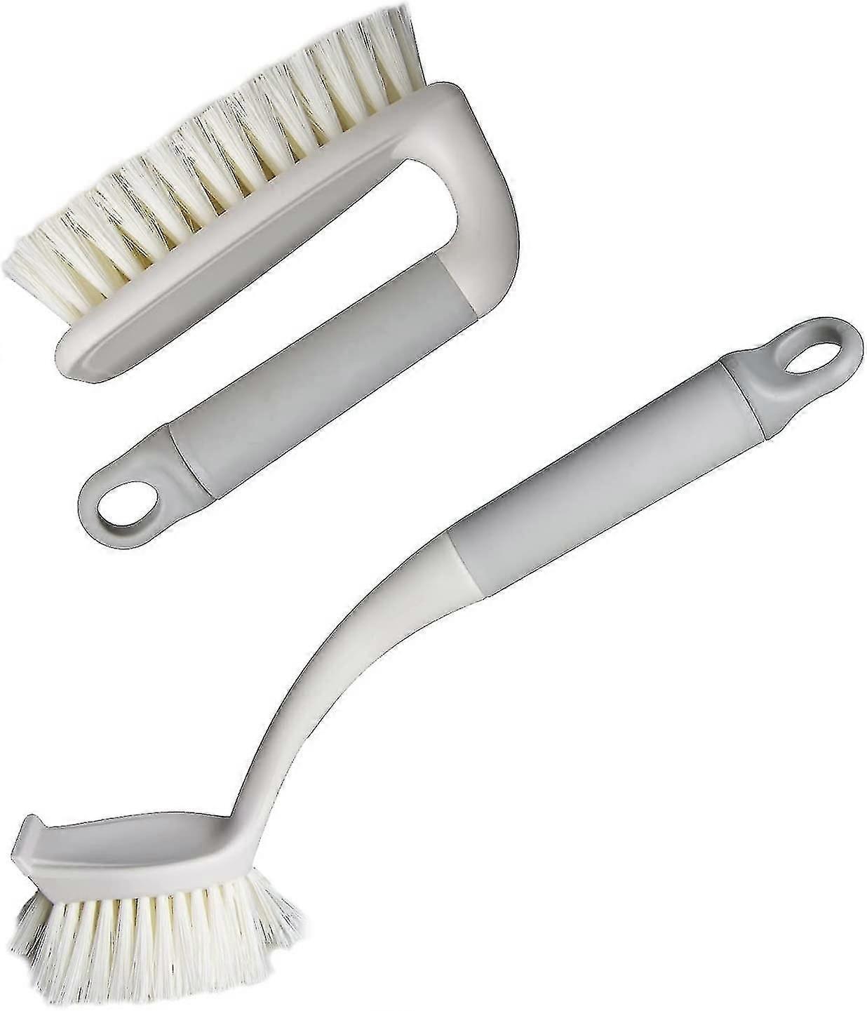 Scrub Brushes For Cleaning, Stiff Bristles Brushes 2 Pack