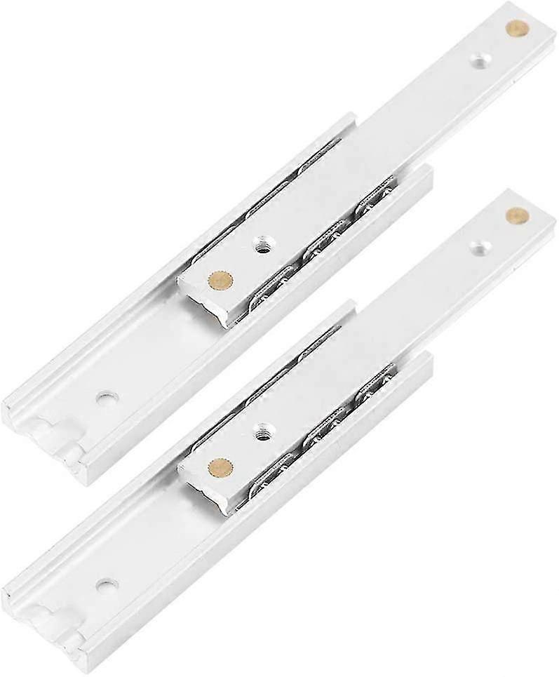 2pcs Aluminum Alloy Heavy Duty Ball Bearing Drawer Slides Durable Telescopic Rail Smooth Slide For Cabine