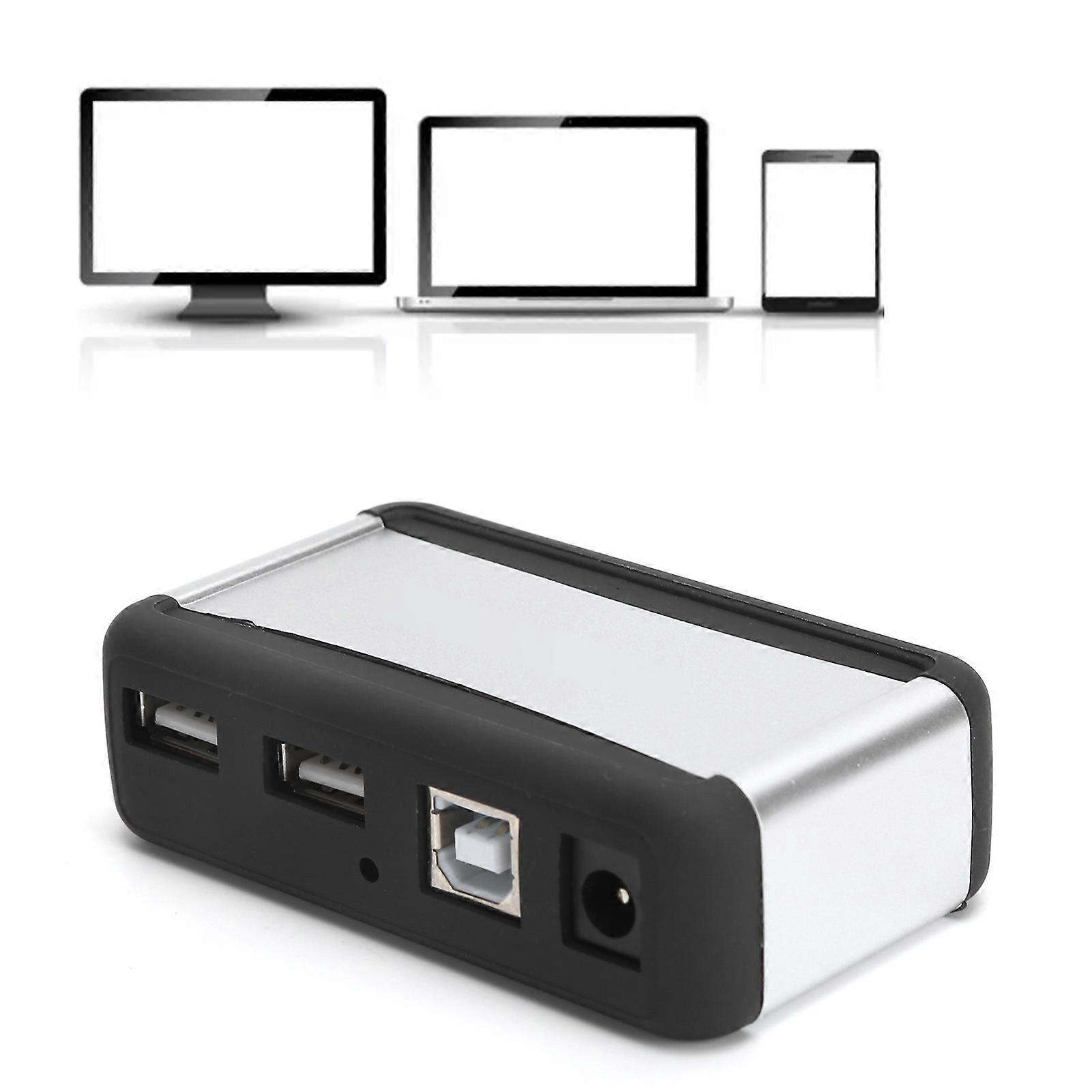 USB 7Port Hub HighSpeed Extender with Power Supply  for Desktop Computers Notebooks