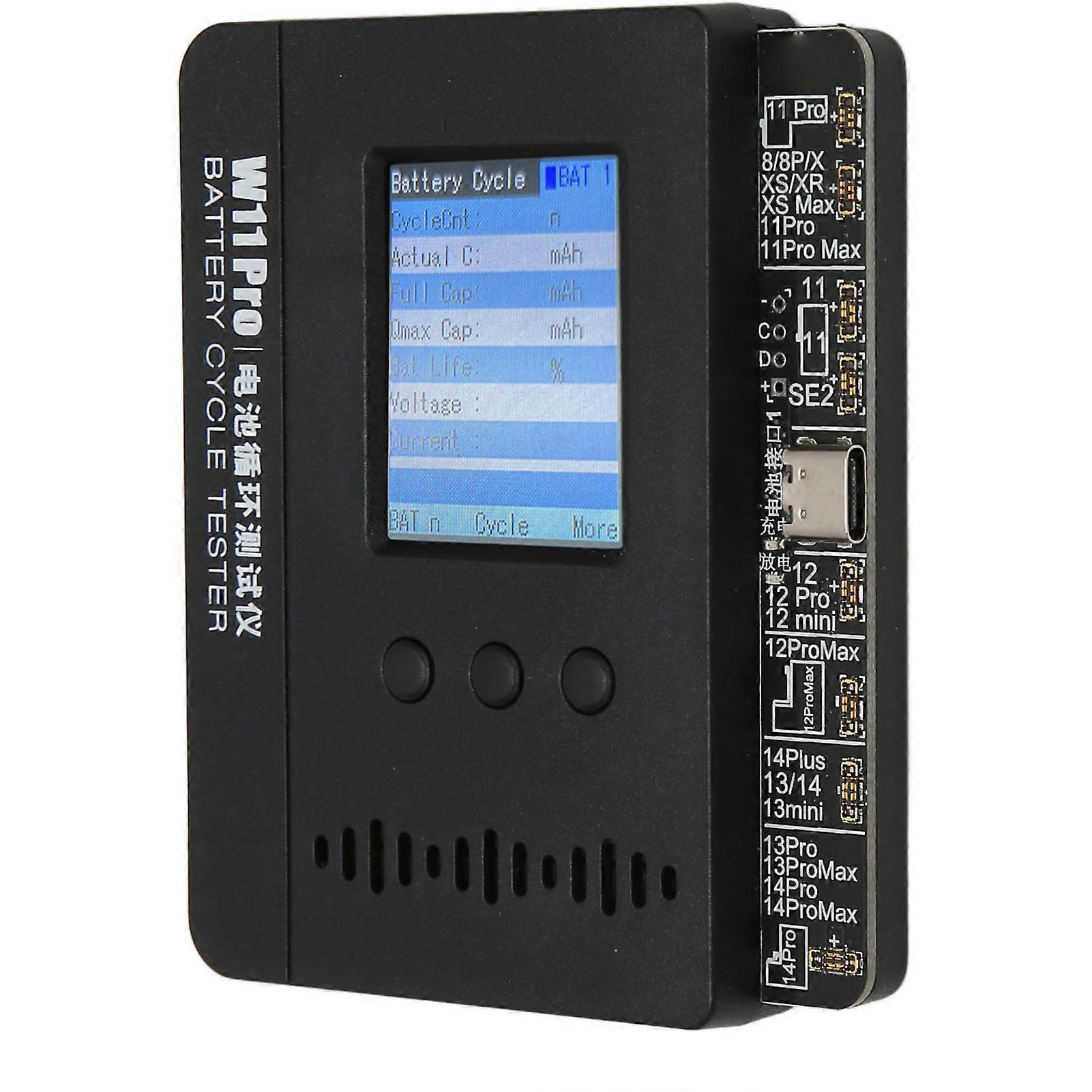 Small Battery Cycle Tester Checker LCD Single Circuit Cell Battery Fast Charging and Discharging Efficiency Repair Machine for IPhone 8 to 14 Series