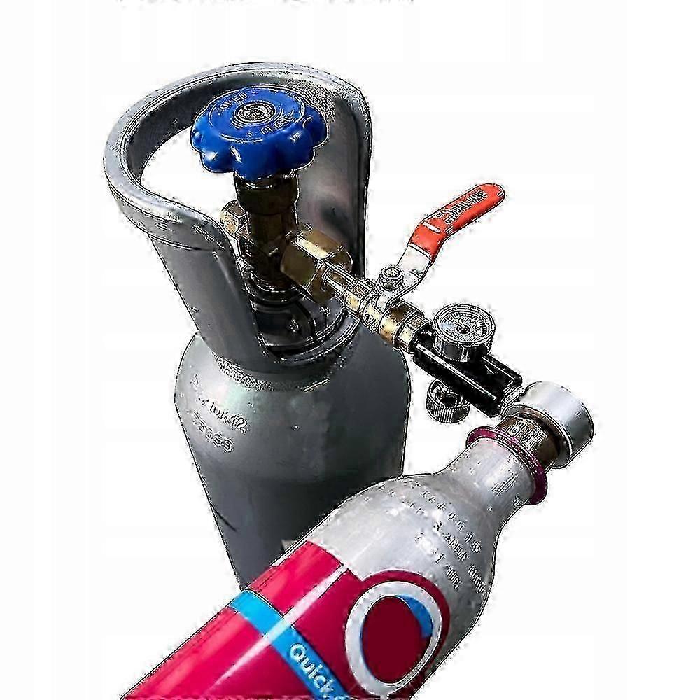 CO2 Refilling Station For SodaStream Duo Cylinders With Quick Connector And Valve For Beverage Carbonation